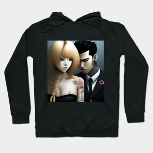 Cute young Asian couples Hoodie